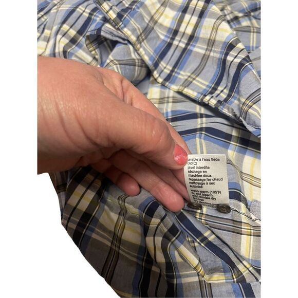 Lacoste Mens Multi Color Modern Fit Button Down Long Sleeve Shirt Size 44 - Picture 5 of 14